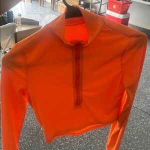 Bright Orange Half-Zip Pullover